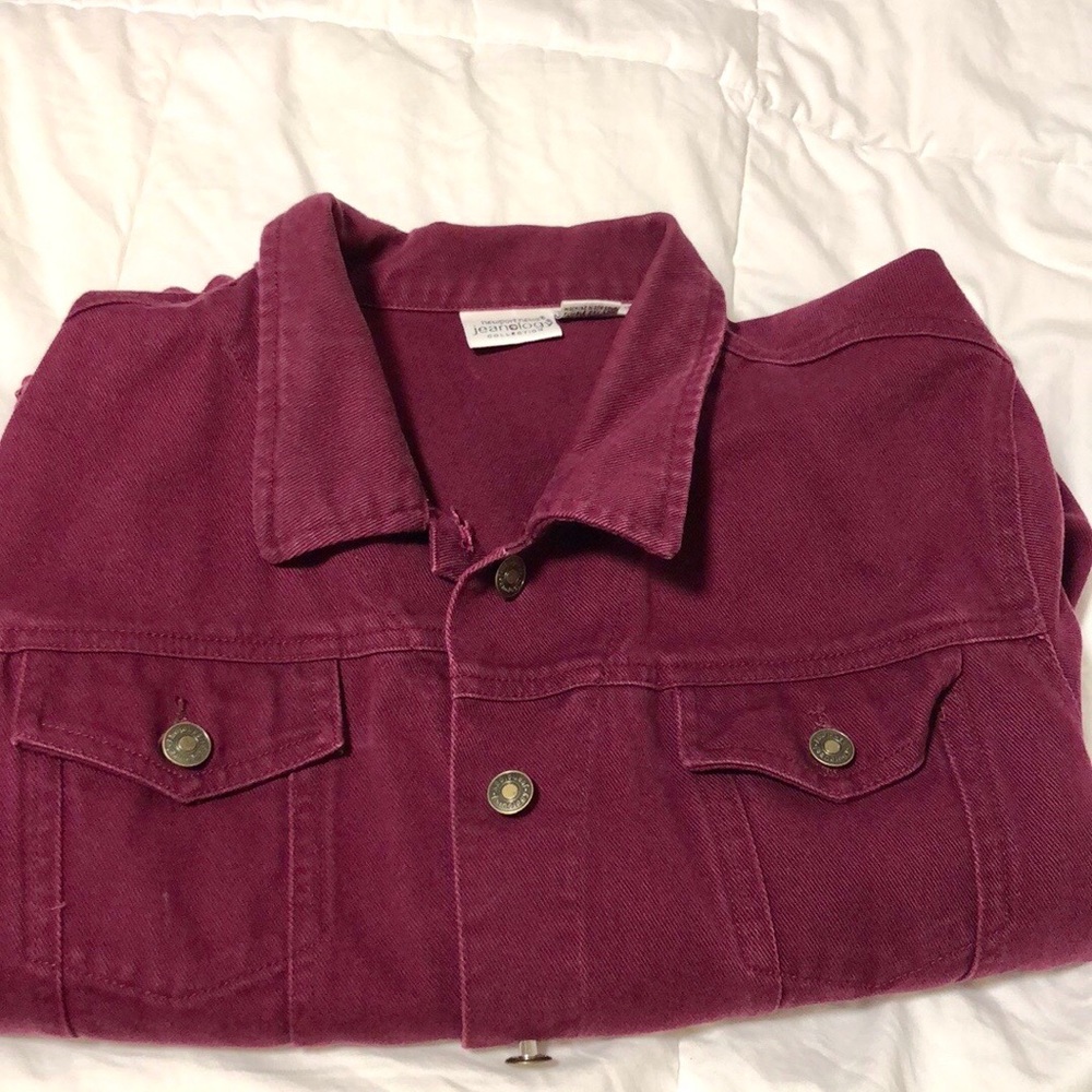 Purple jean jacket